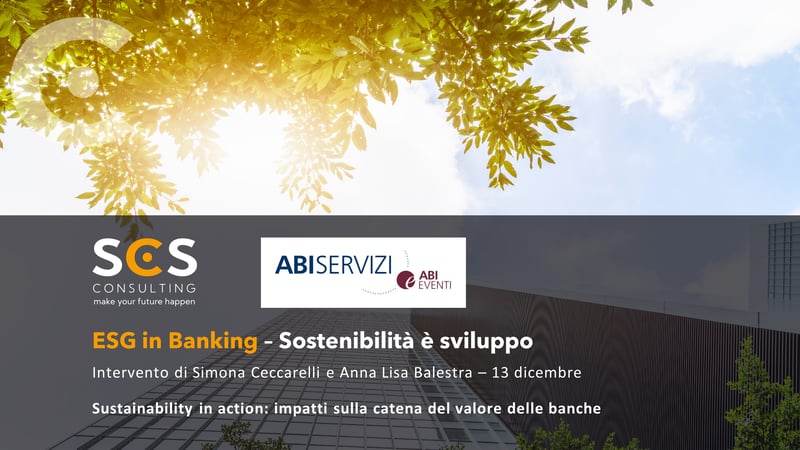 SCS al Convegno di ABI. ESG in Banking