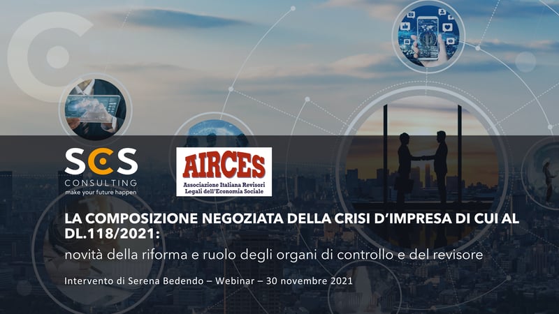 SCS al Webinar di AIRCES. 30 novembre 2021