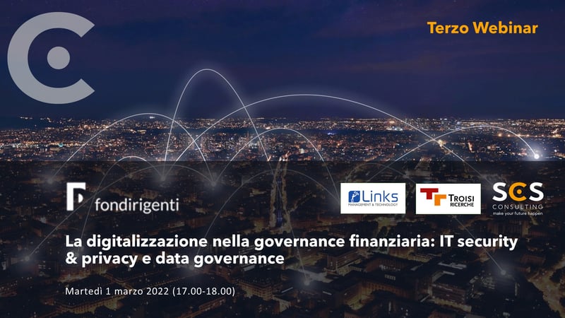 SCS al terzo Webinar Fondirigenti sulla Governance Finanziaria