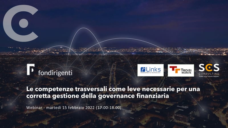 SCS al primo Webinar Fondirigenti sulla Governance Finanziaria