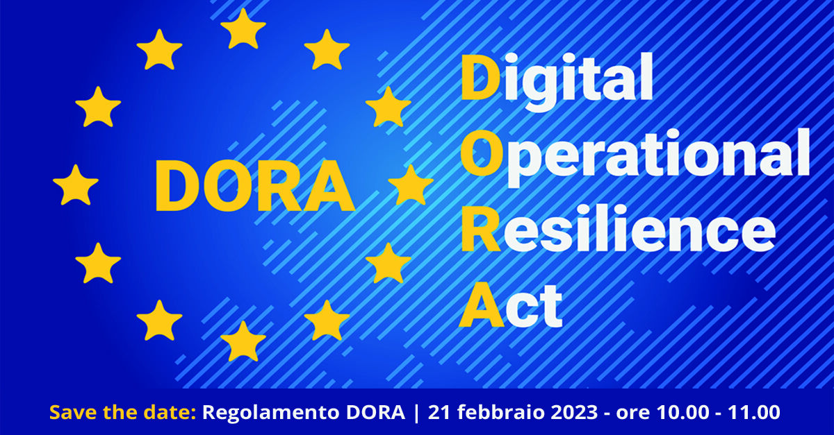 Regolamento DORA, webinar 21/02/23