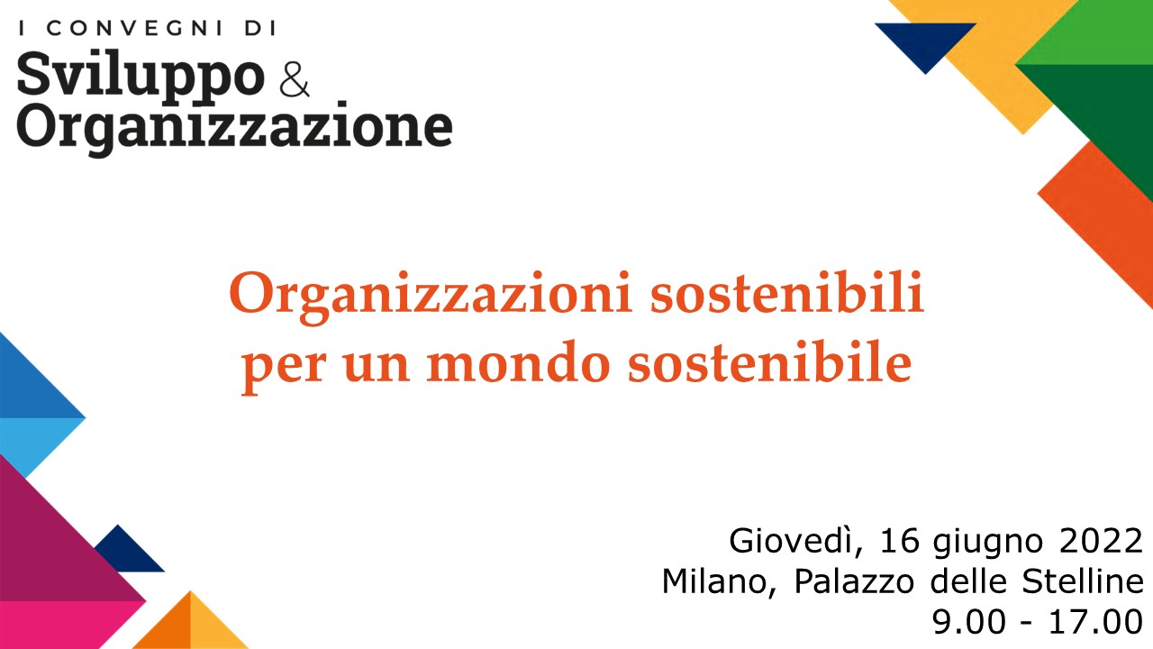 SCS al convegno Organizzazioni sostenibili per un mondo sostenibile, 16/06/2022