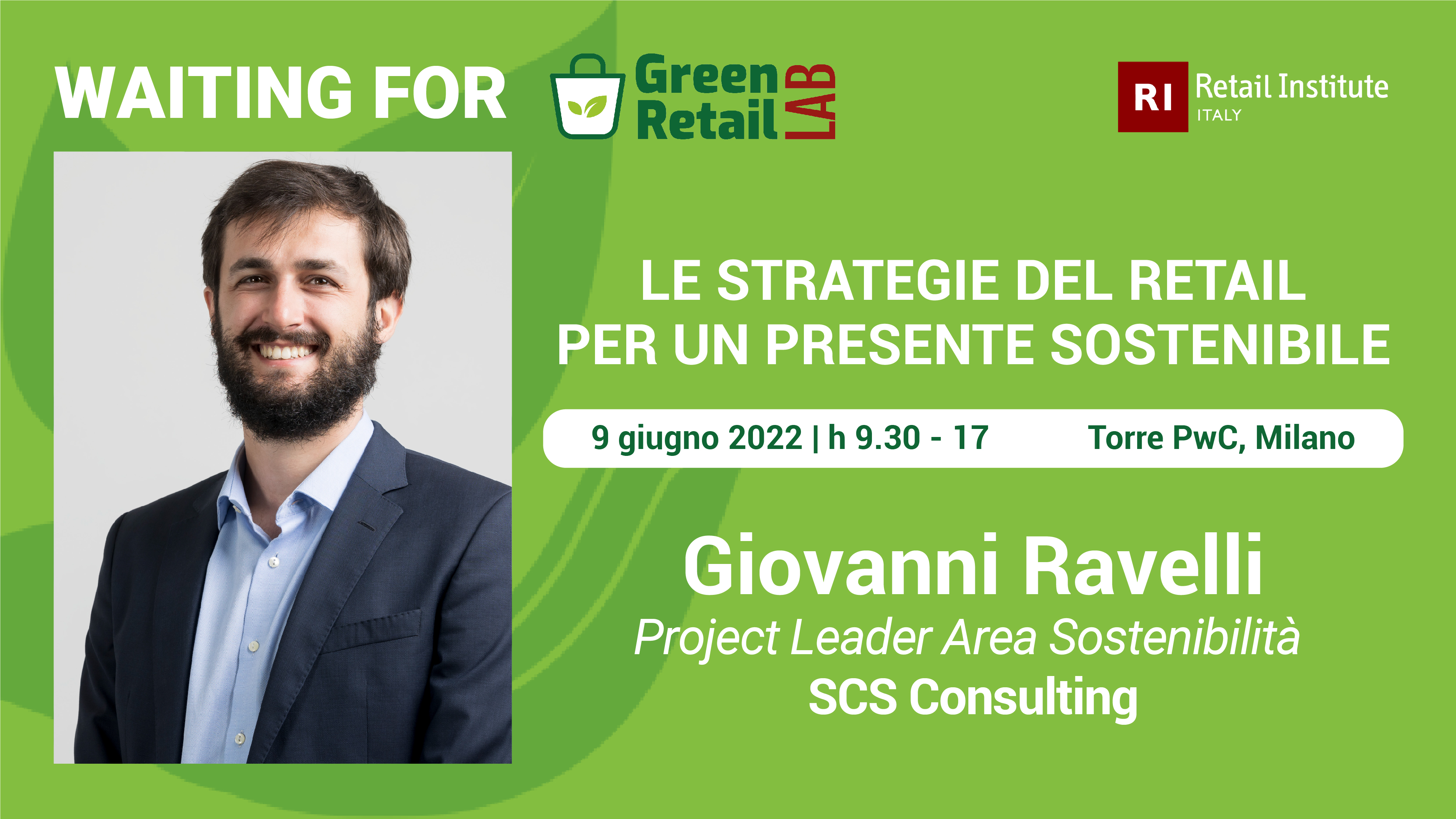 SCS al Green Retail Lab: le strategie del Retail per un presente sostenibile, 09/06/22