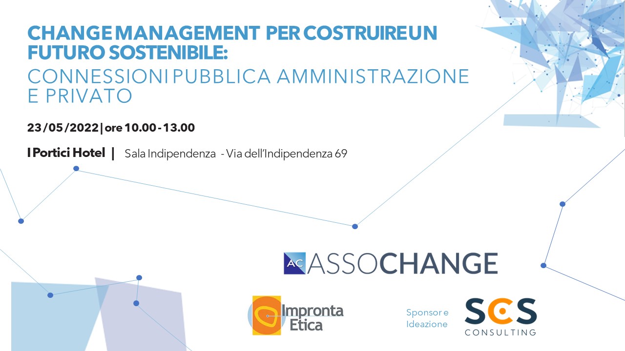 Change Management per costruire un futuro sostenibile, 23 maggio 2022